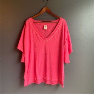 Free People pink tee